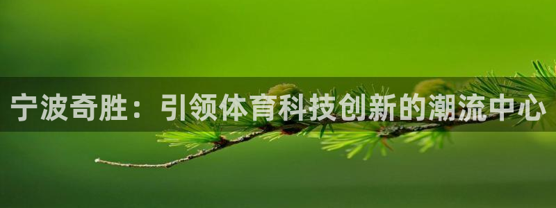 fb体育招商电话地址是多少：宁波奇胜：引领体育科技创