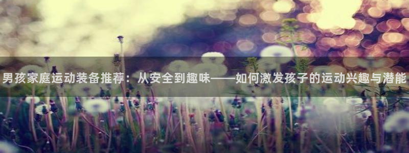 fb体育集团：男孩家庭运动装备推荐：从安全到趣味——如何激发