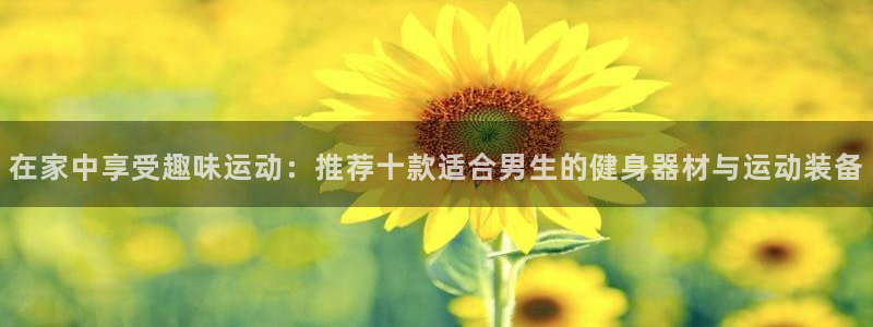fb体育娱乐网站：在家中享受趣味运动：推荐十款适合男
