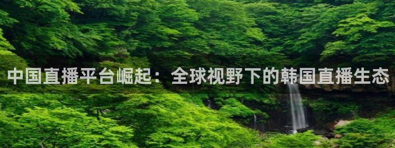 山猫免费直播nba：中国直播平台崛起：全球视野下的韩国直播生态