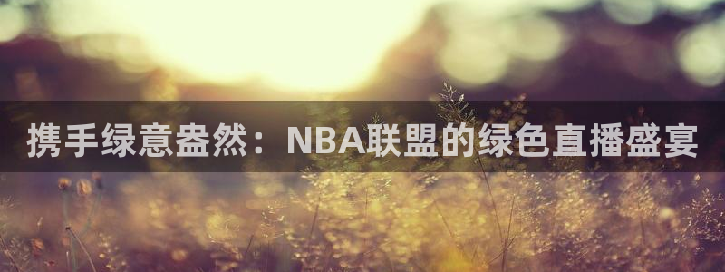 山猫免费体育赛事直播：携手绿意盎然：NBA联盟的绿色直播盛宴